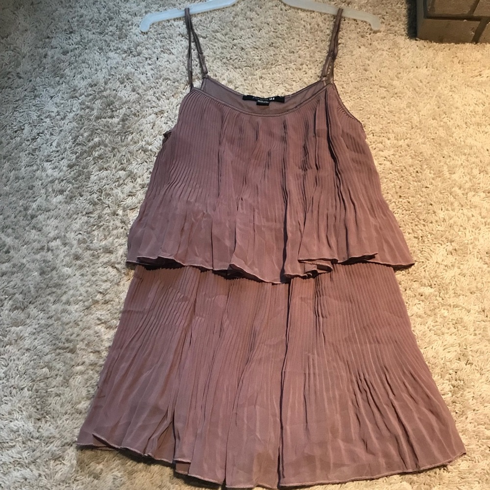NWOT Pleated ruffle tank